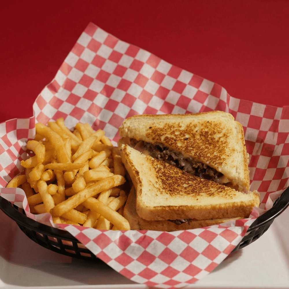 Patty Melt W/ Half Order French Fries