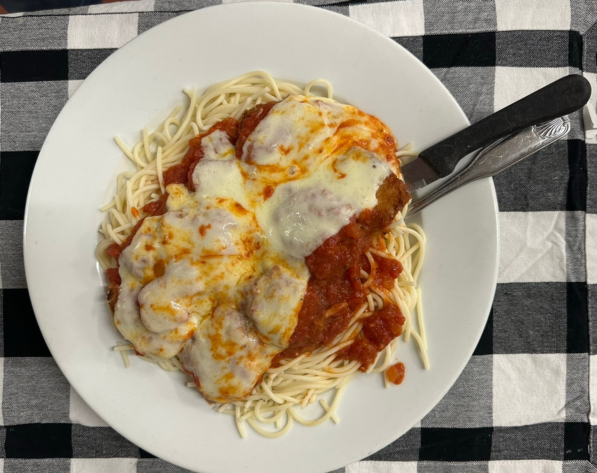 Shrimp Parmigiana Dinner