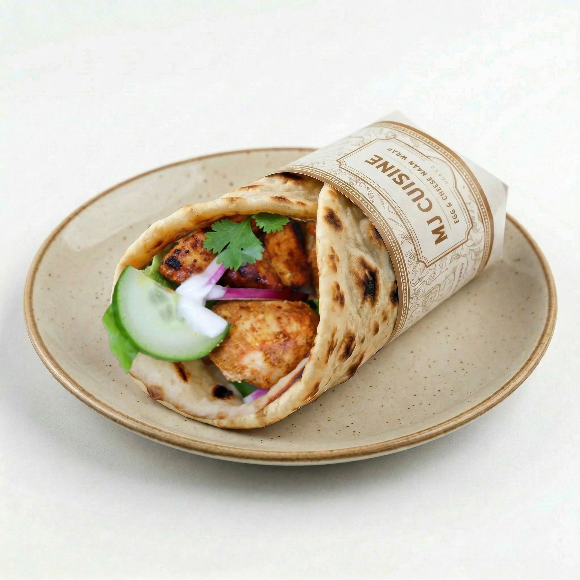 Butter Chicken Naan Wrap (🟢)