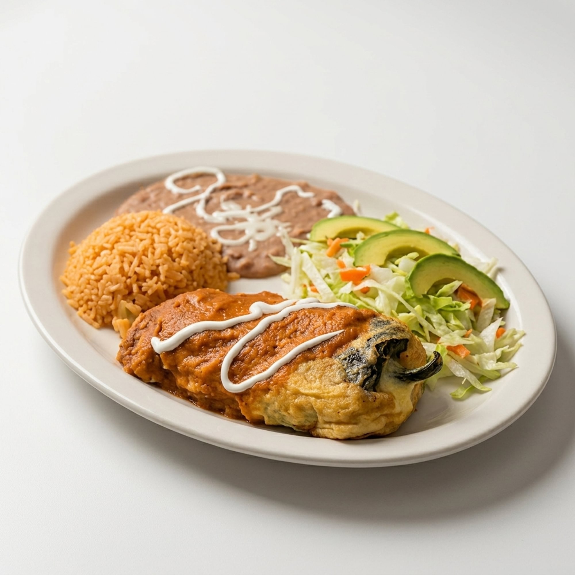 Chile Relleno (Stuffed Chili Pepper) Plate
