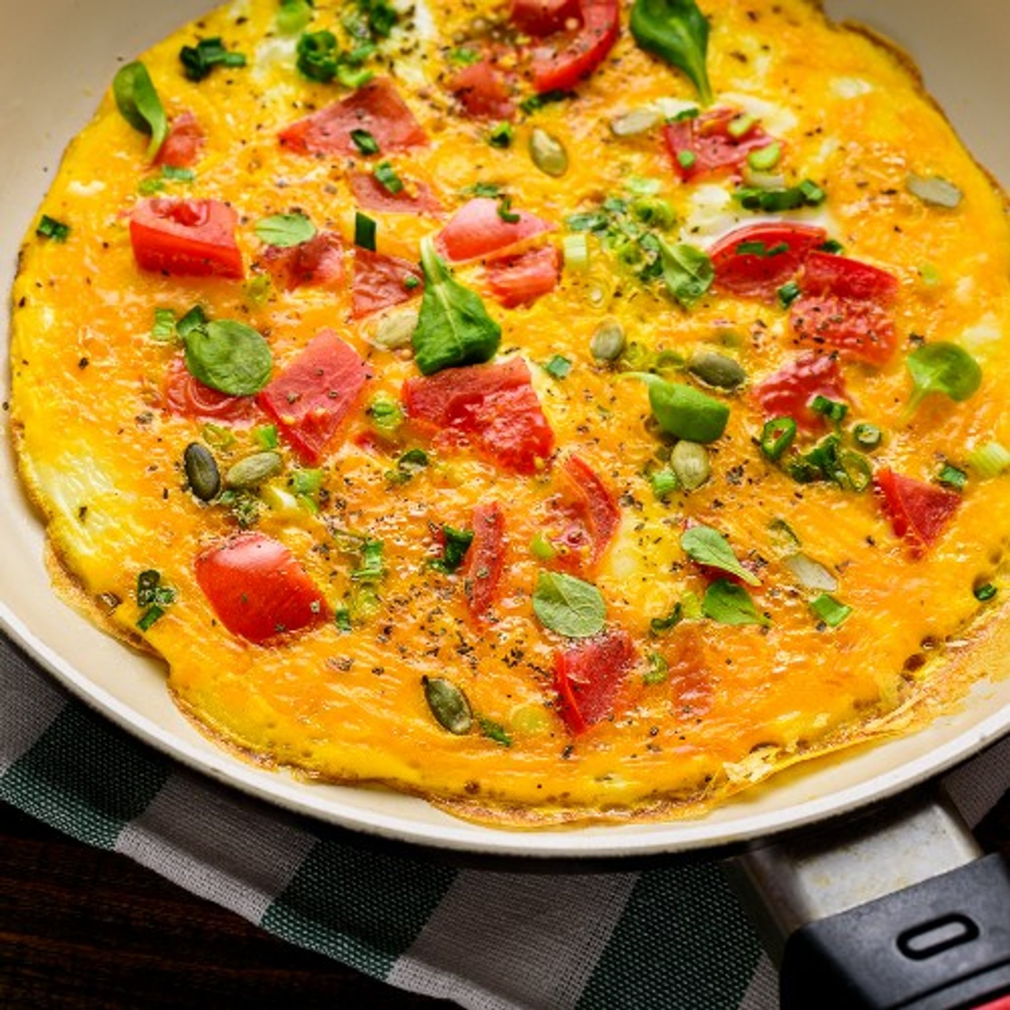 Spinach & Tomatoes Omelette Platter
