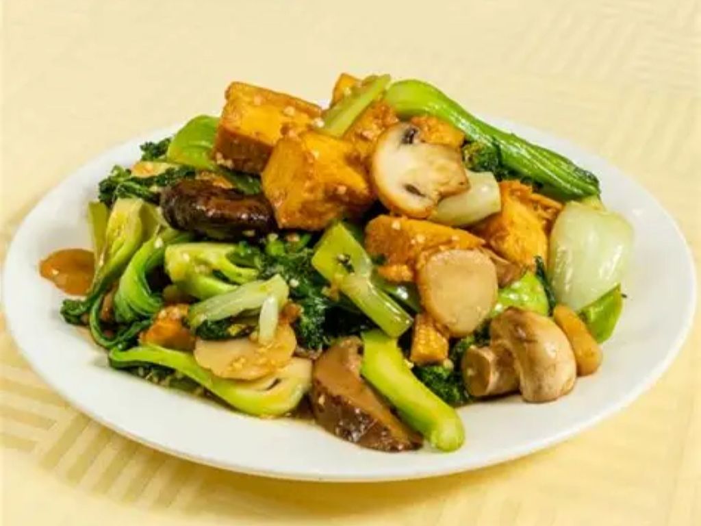 Chinese Yan w/ Assorted Mushroom and Veggie / Miến Trung Hoa với Nấm và Rau Củ hỗn hợp / 中式燕麦配什锦蘑...