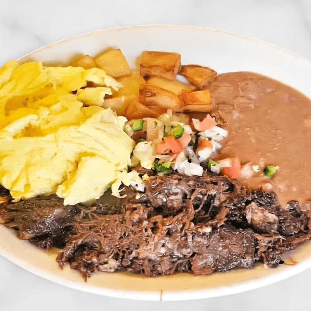 Barbacoa Breakfast Plate