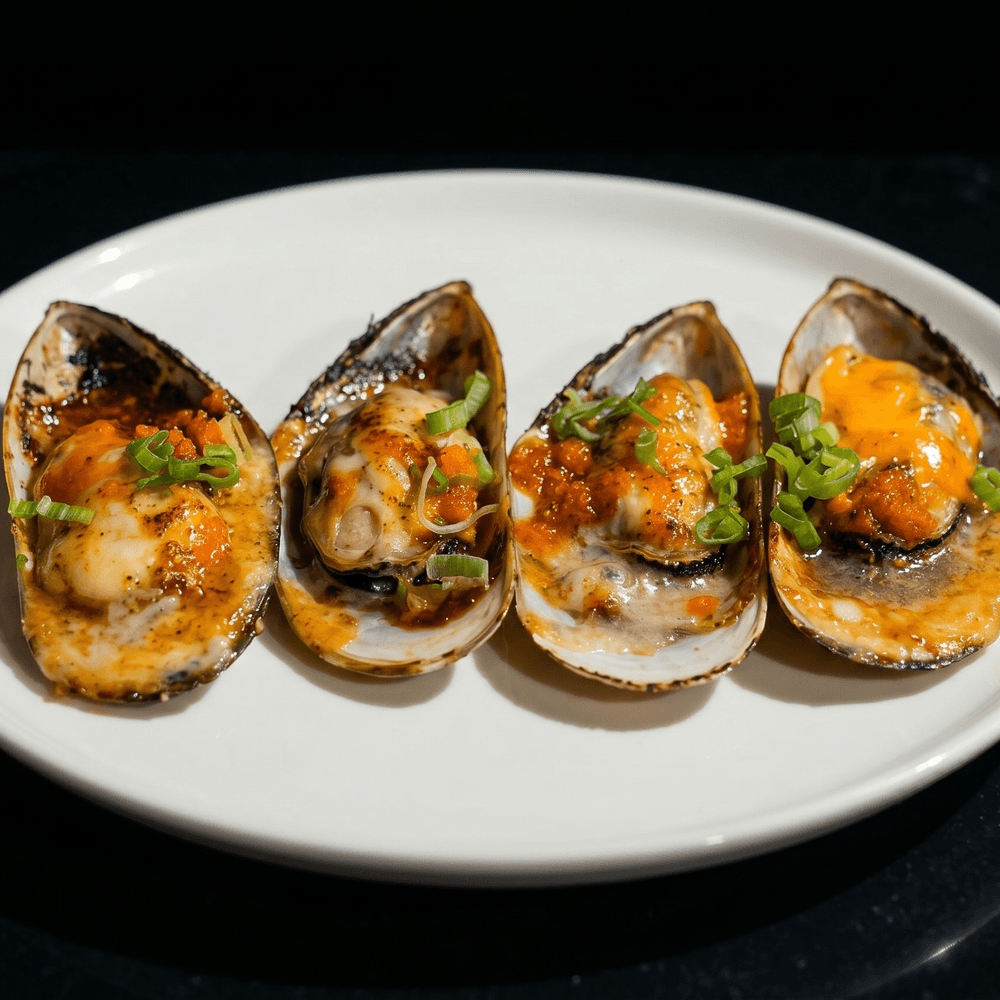 4. Baked Green Mussels