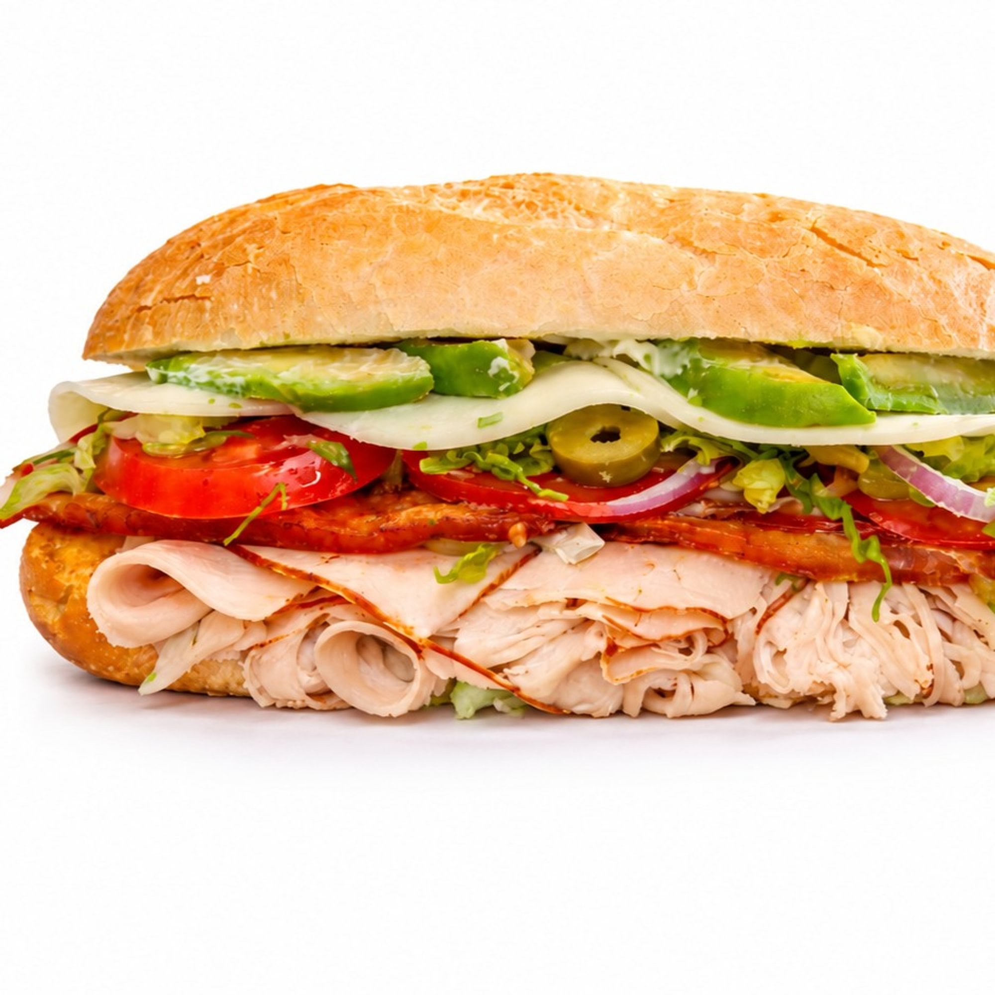 Roasted Turkey Avocado Club Sandwich