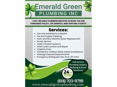 Emerald Green Plumbing Inc