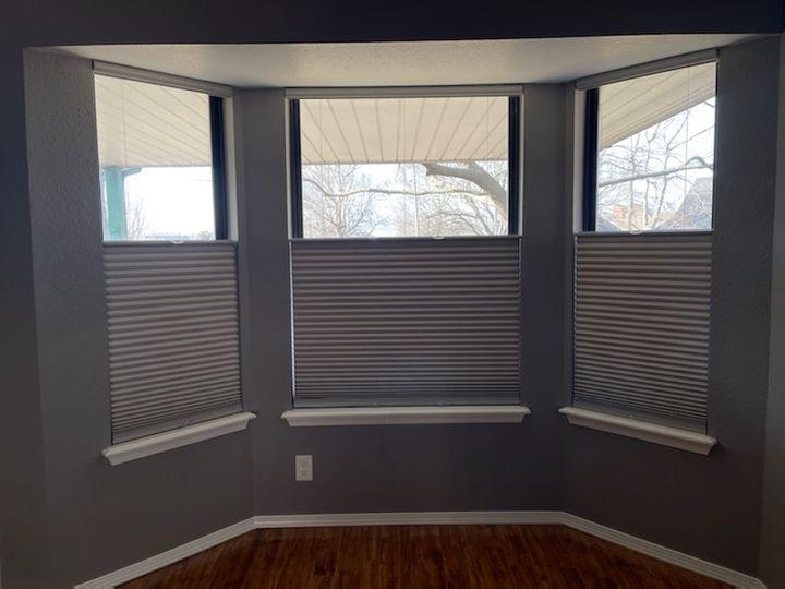 Take a look at this Owasso home to see why we love Cellular Shades so much! They look great and they're versatile! Drop the tops, lift the bottoms-anything goes!  BudgetBlindsOwasso  TopDownBottomUpShades  CellularShades  OwassoOK  FreeConsultation  WindowWednesday