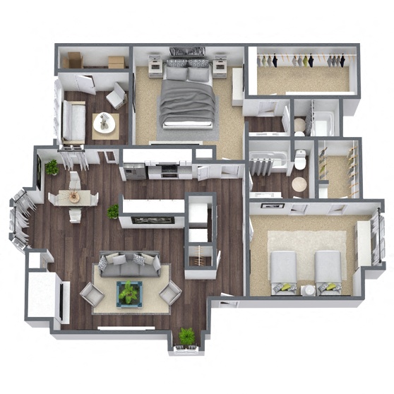 B4: 2 Bed 2 Bath