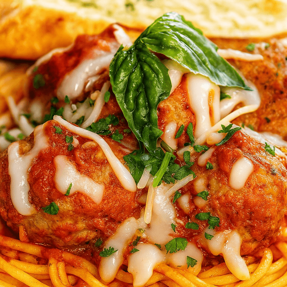 Penne with meatballs