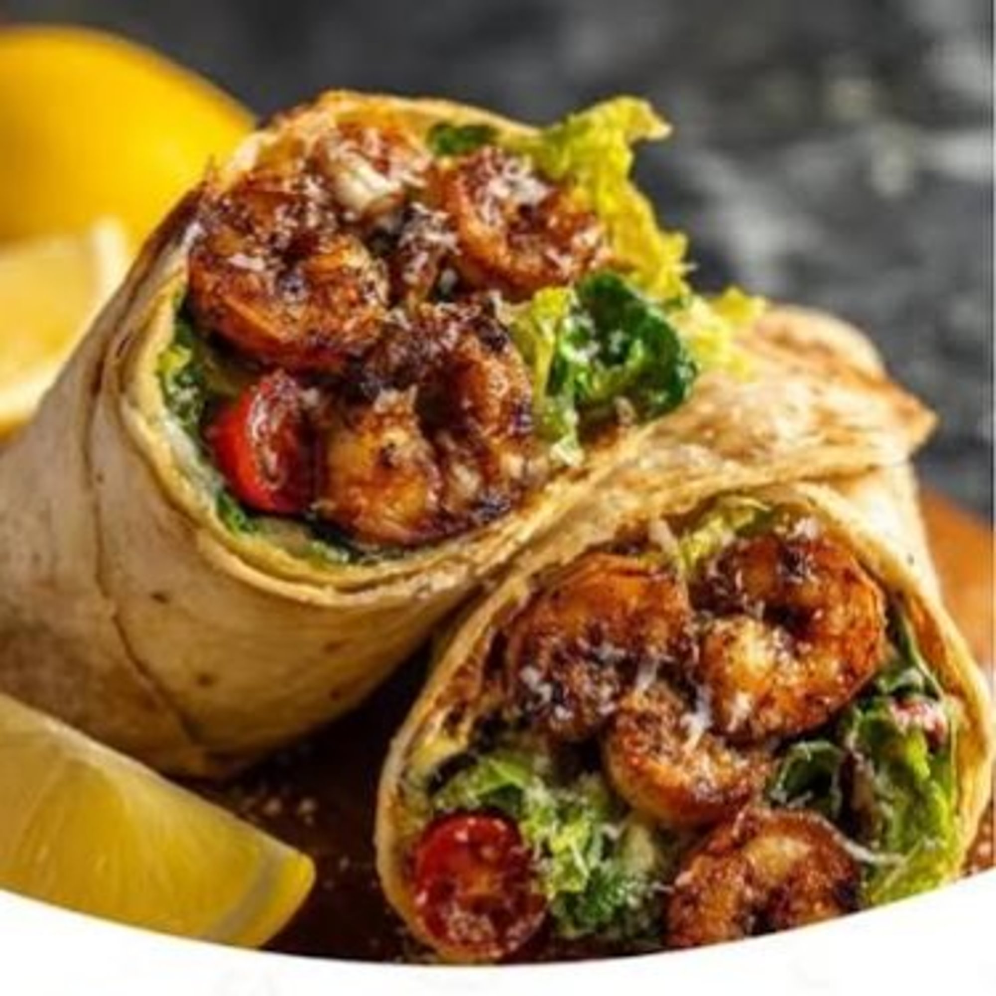 $12 Lunch Special - Blackened Shrimp Caesar Wrap
