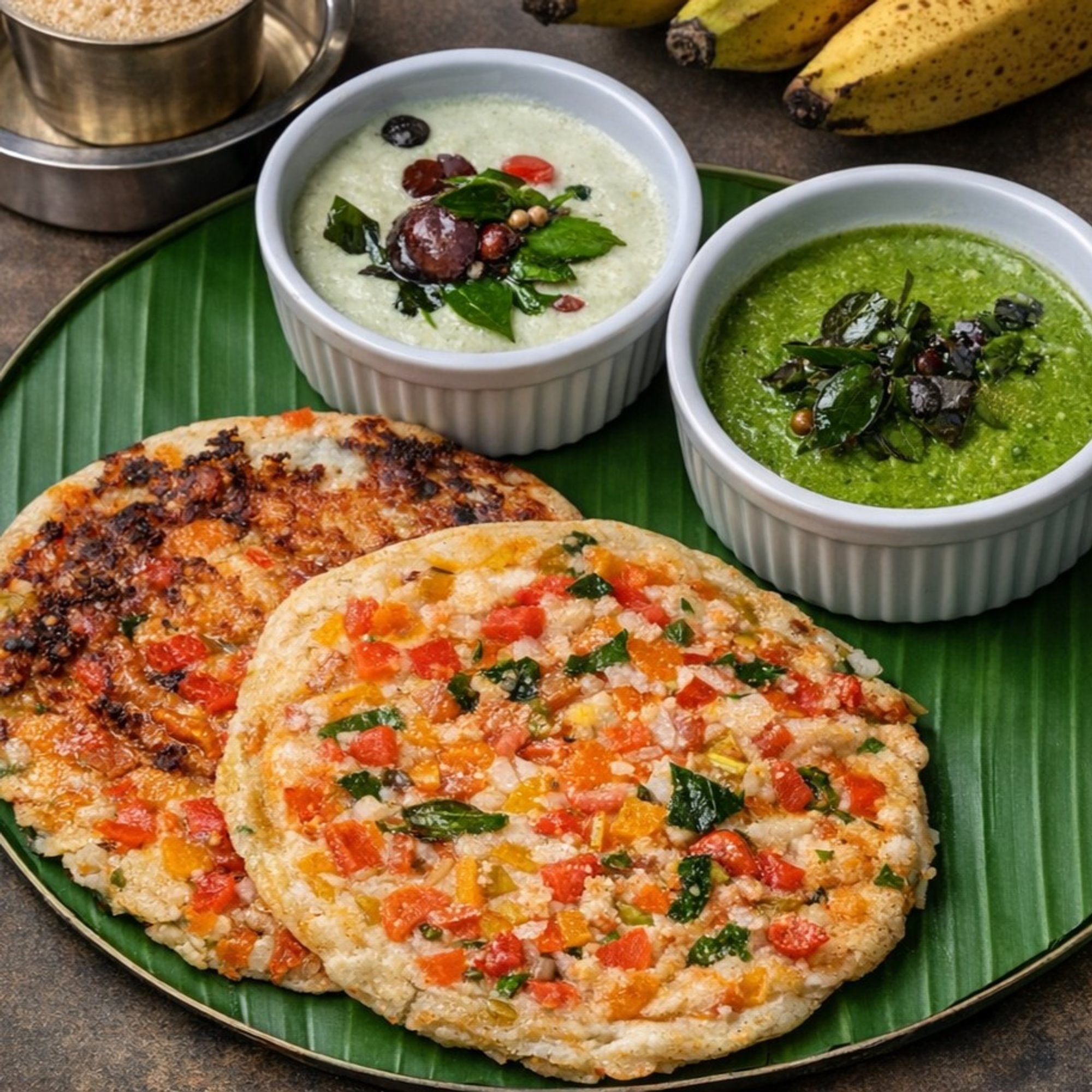 Mixed Vegetable Uthappam
