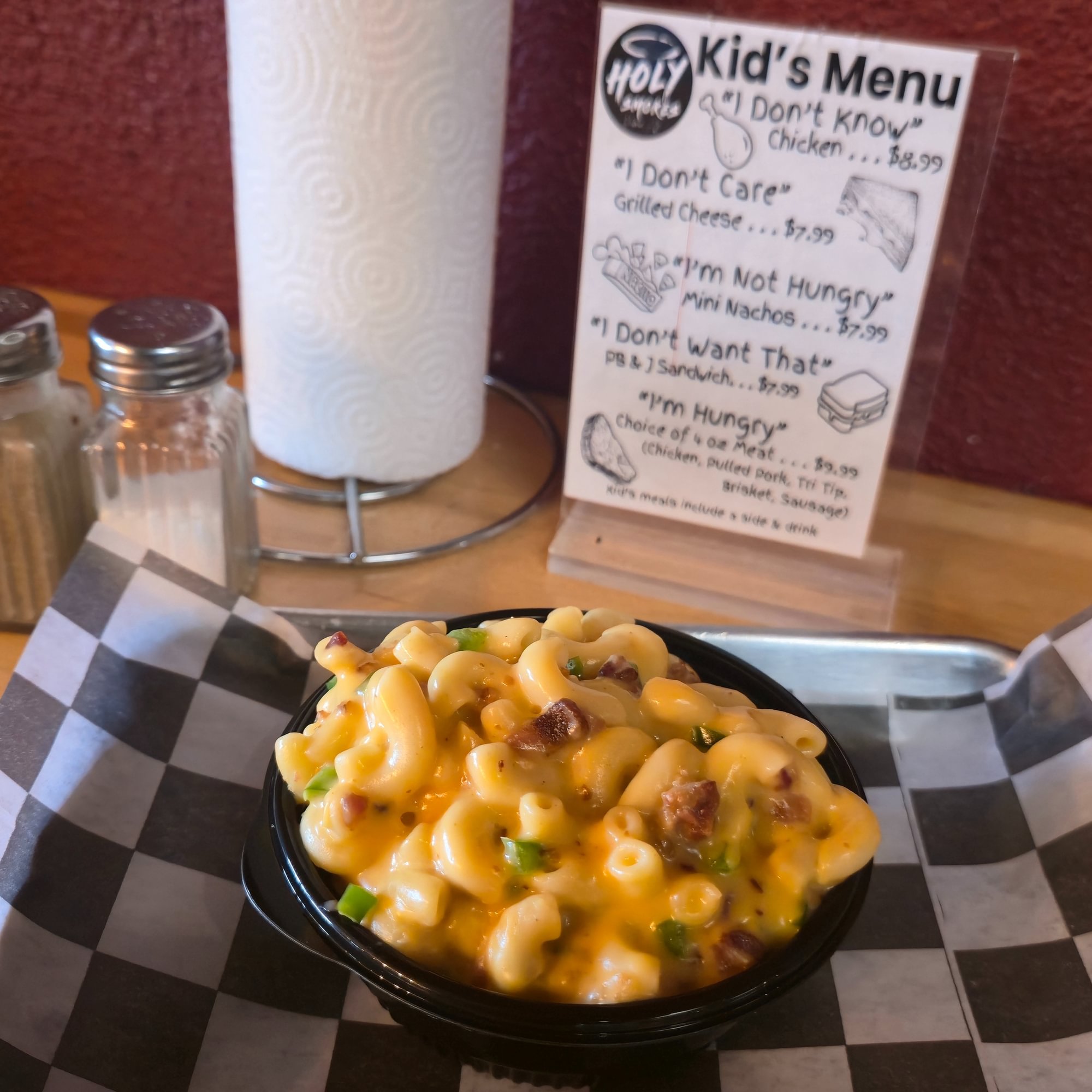 Queso Mac with Bacon And Jalapeno added