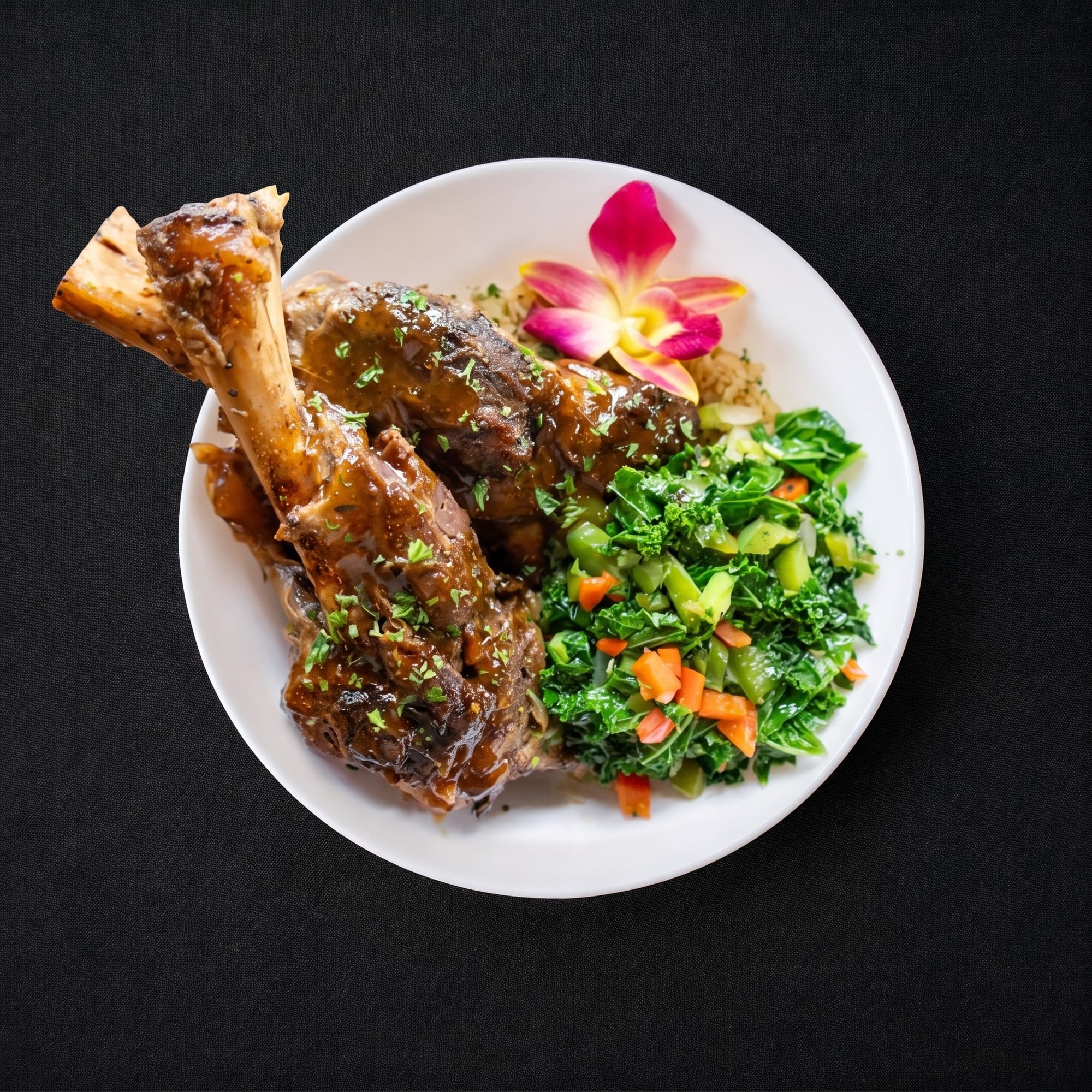 Mediterranean Minted Lamb Shank