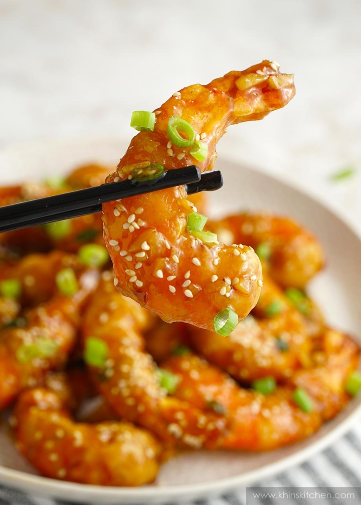 Chili Honey Shrimp Lunch