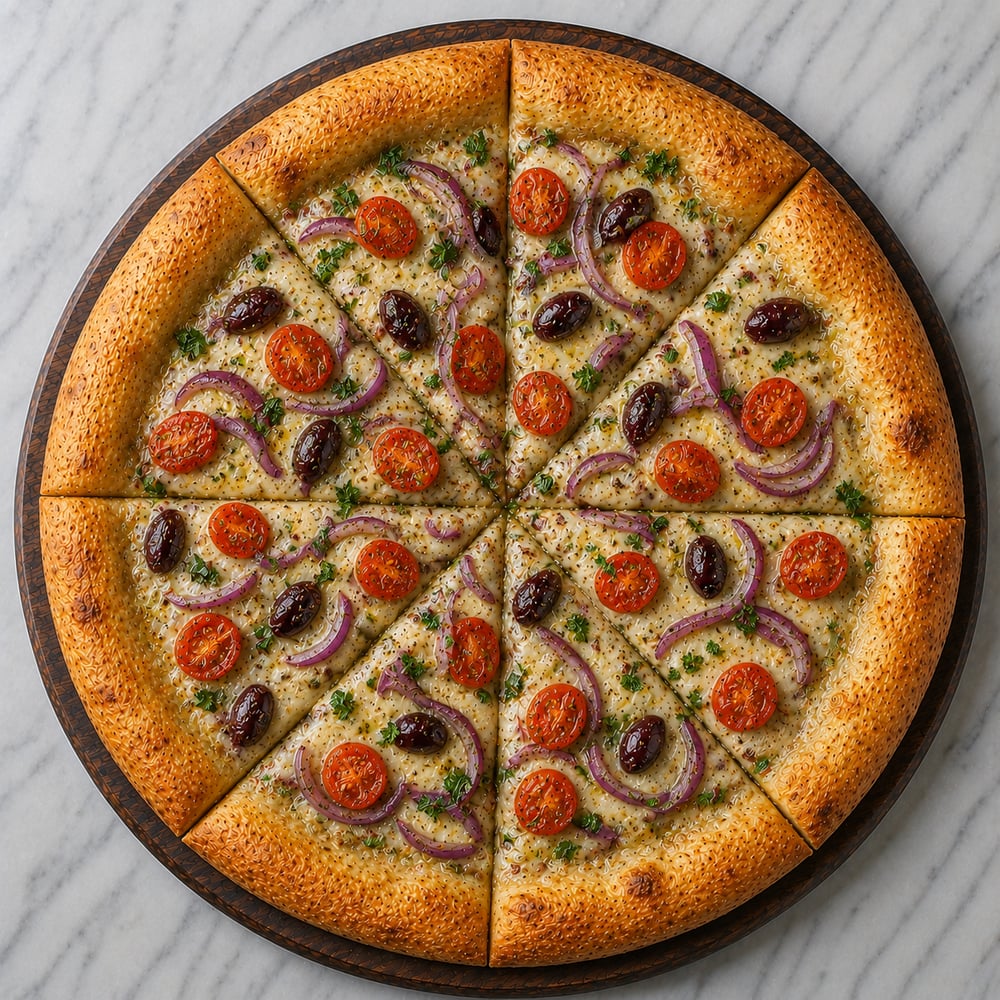Vegan Greek Pizza