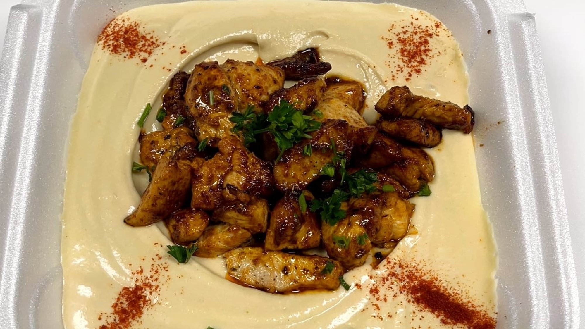 Hummus with Chicken or Meat