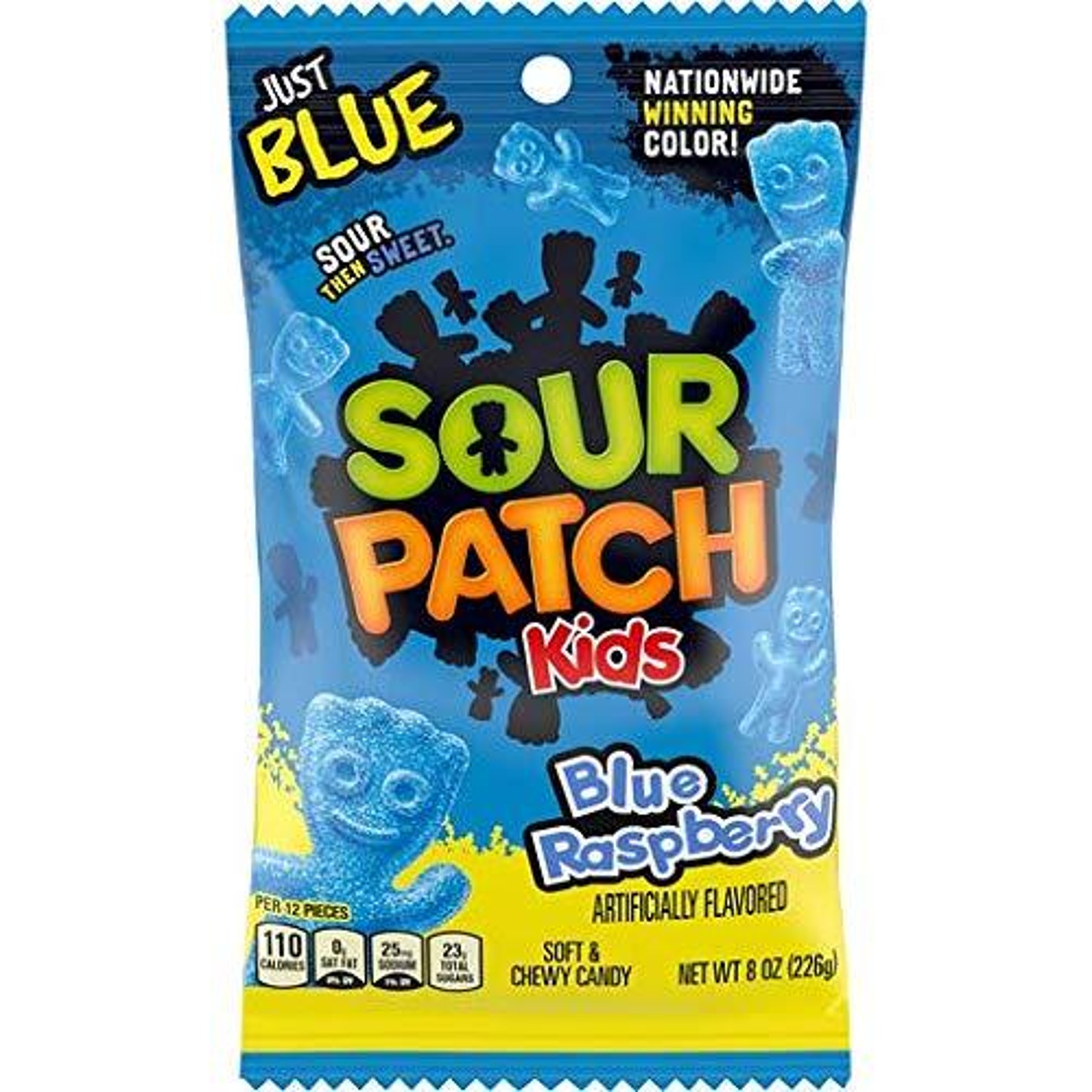 Sour Patch Kids Blue Raspberry Soft & Chewy Candy - 8 Oz Bag