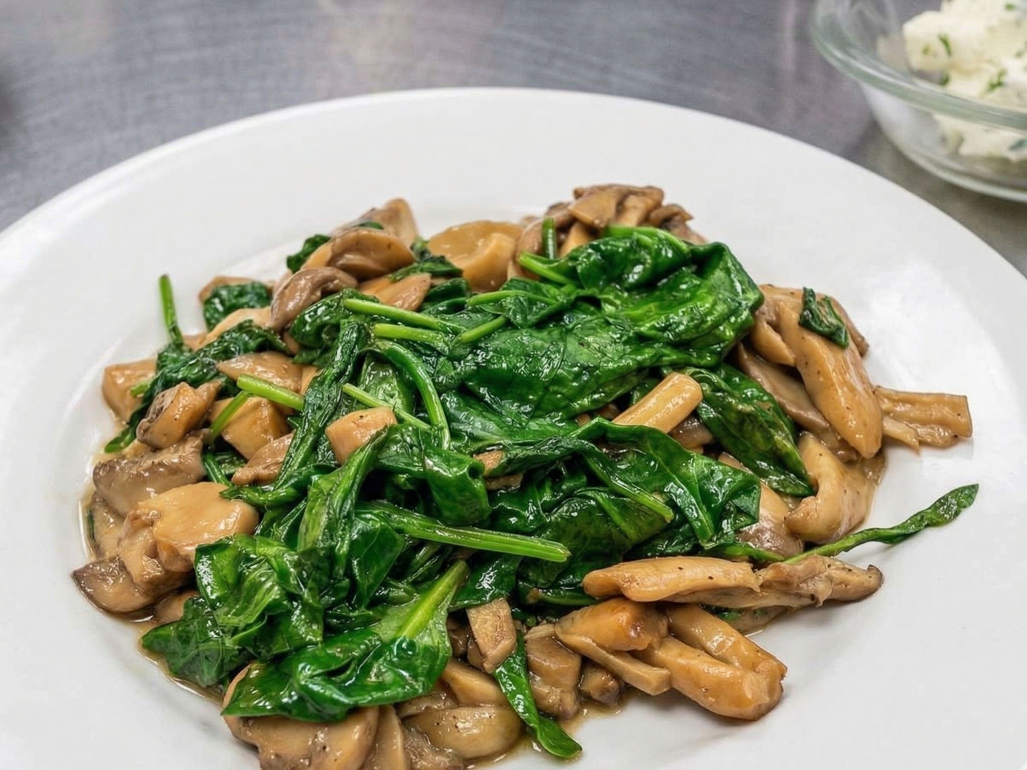 Sautéed Spinach & Mushroom