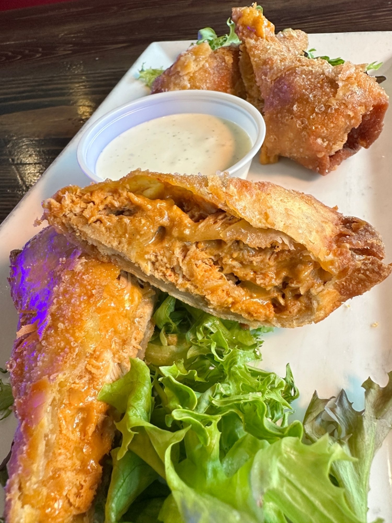 Eggrolls: Buffalo Chicken