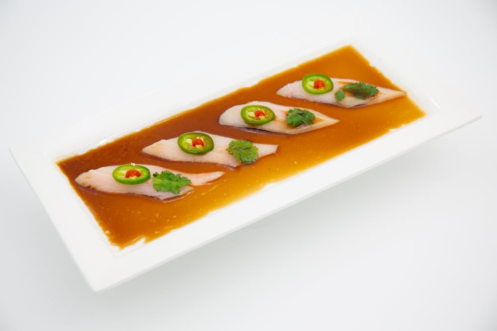 Yellowtail in Chili Yuzu Sauce