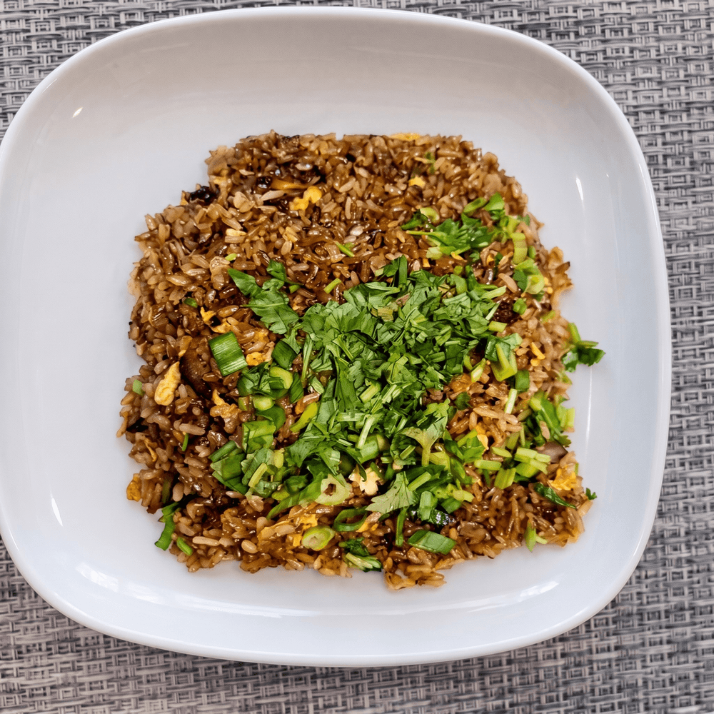 Pan Fried Sticky Rice with Preserved Meat / 生炒臘味糯米飯