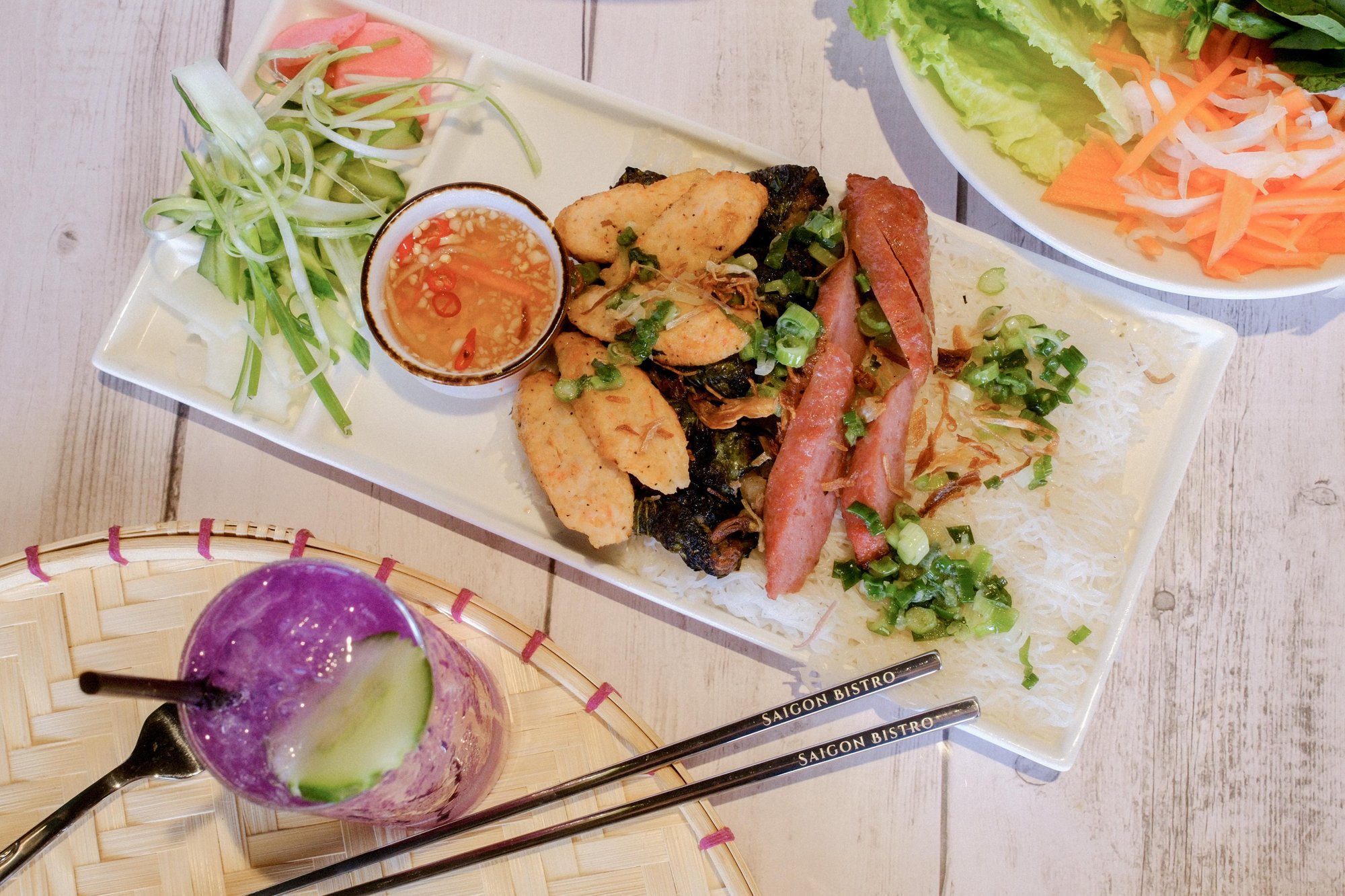 Saigon Roll Bahn Hoi Platter (Banh Hoi Dac Biet)
