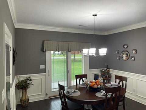 We love creating a great pairing-and that's what we did in this Plainfield home! You can see several examples of our Honeycomb Shades paired with pretty Valances!