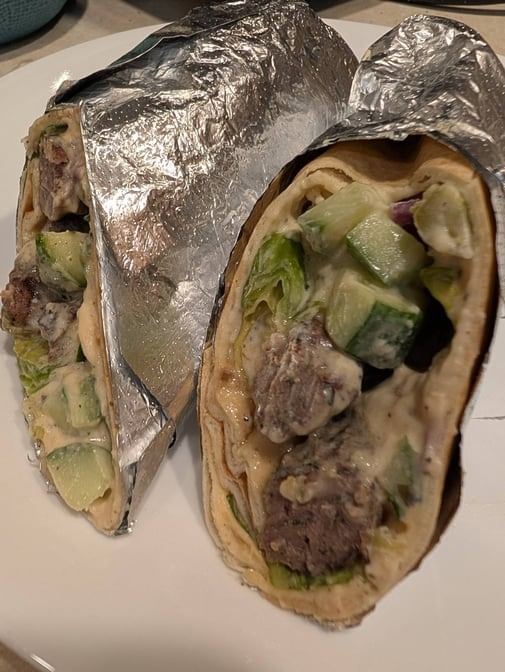 Shish Kafta Wrap