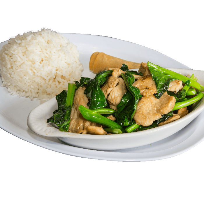 Pad Ka Nar (Stir Fried Chinese Broccoli)