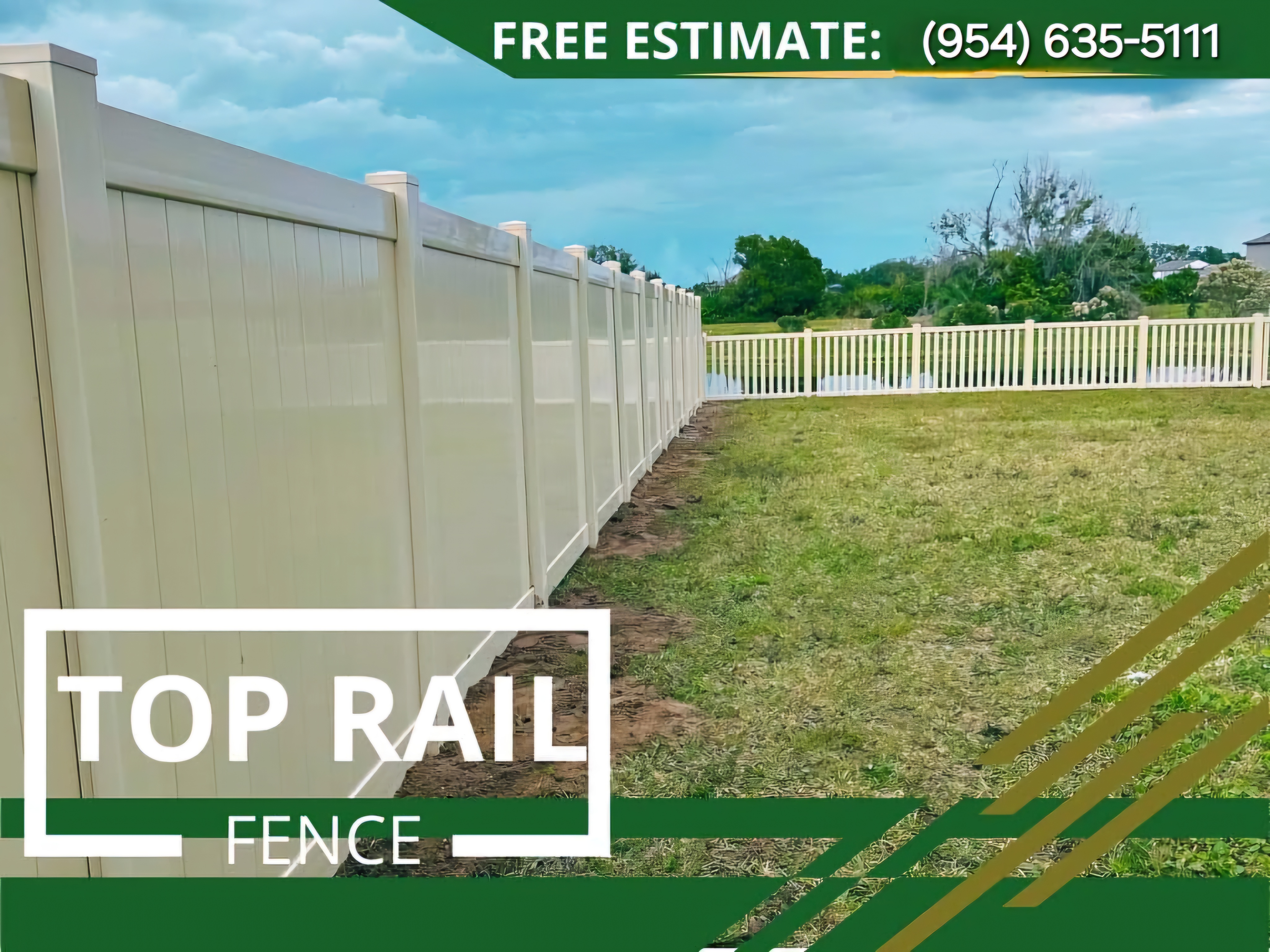 Top Rail Fence Pompano Beach Image