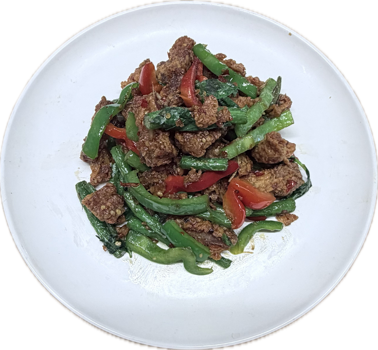 Kaprow Moo Krob (Crispy Pork Belly)