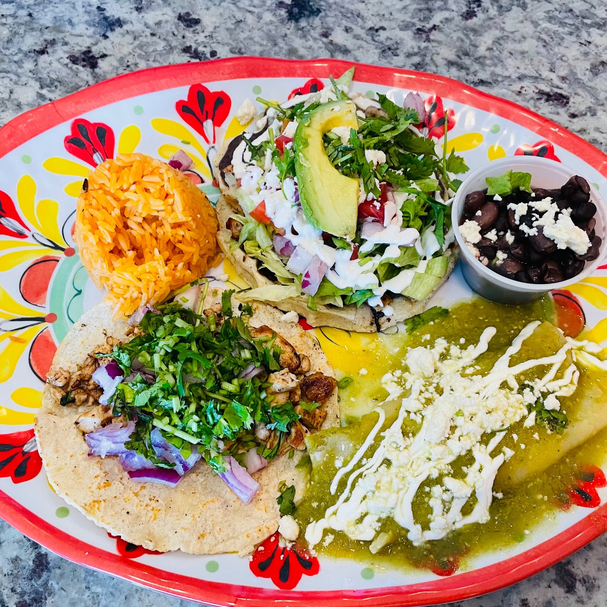 #1 Enchilada, Taco, Sope