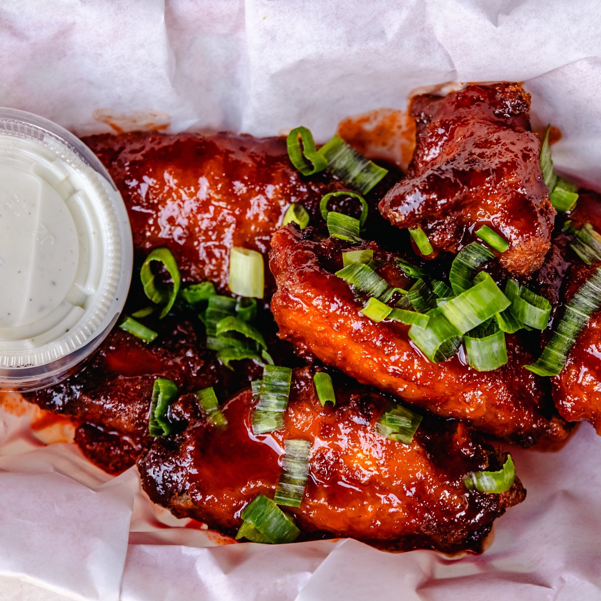 Honey Sriracha Chicken Wings (6)