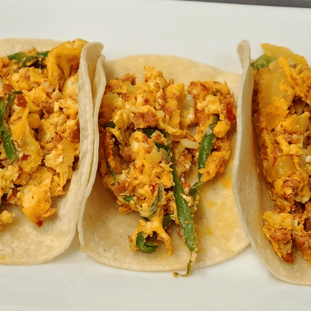 Huevos Con Rajas Tacos