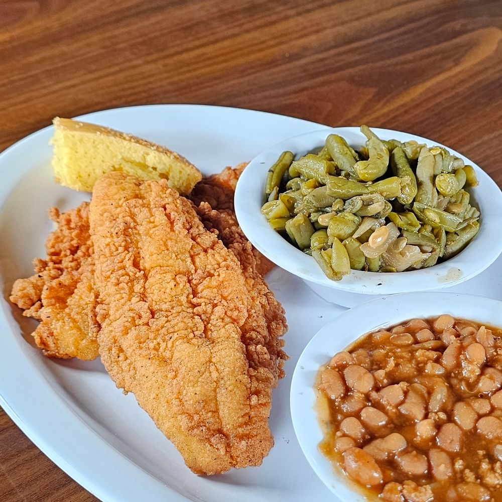 2pc Fish & 1 Side- Catfish