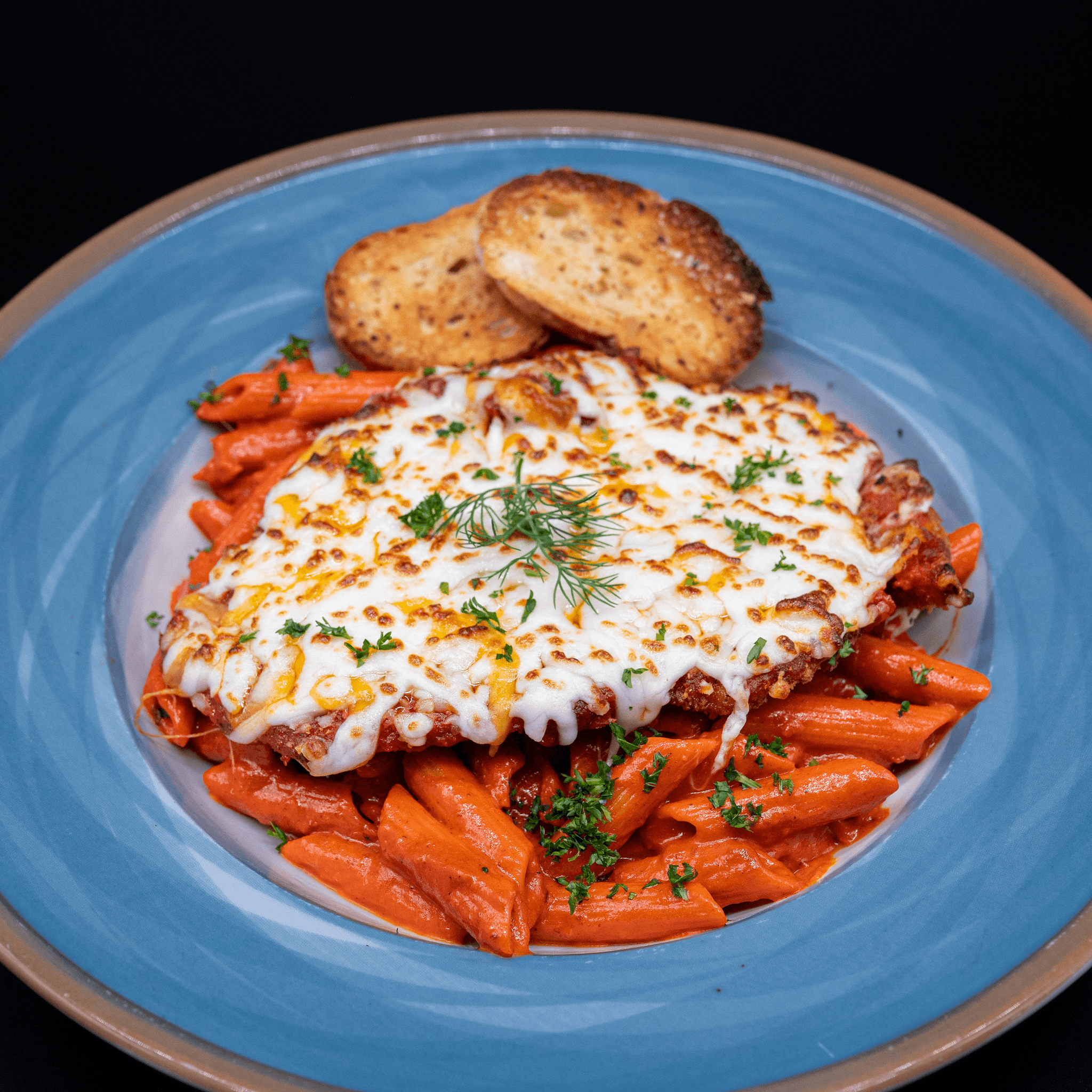 Classic Chicken Parm Pasta Marinara