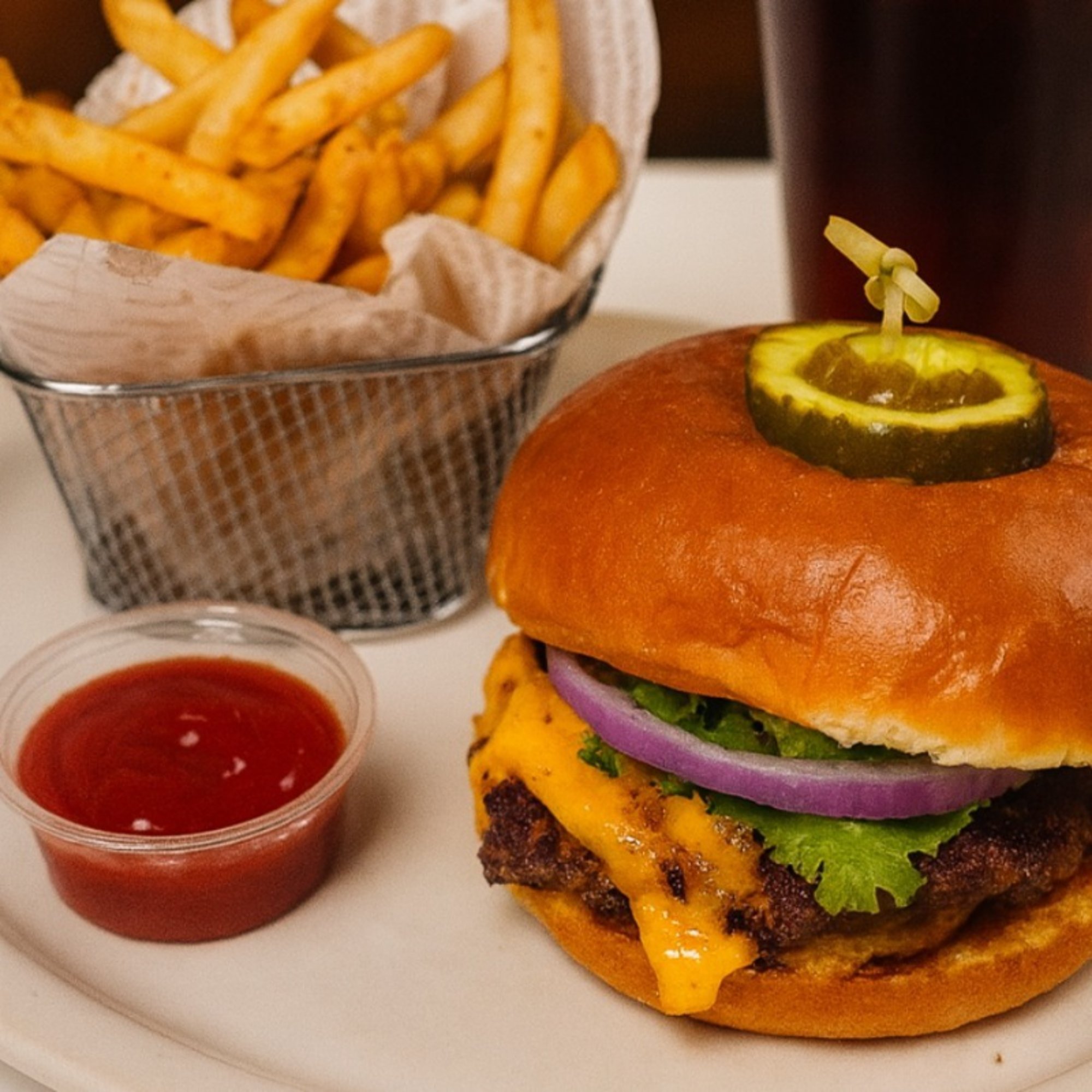 The Railcar Classic Burger