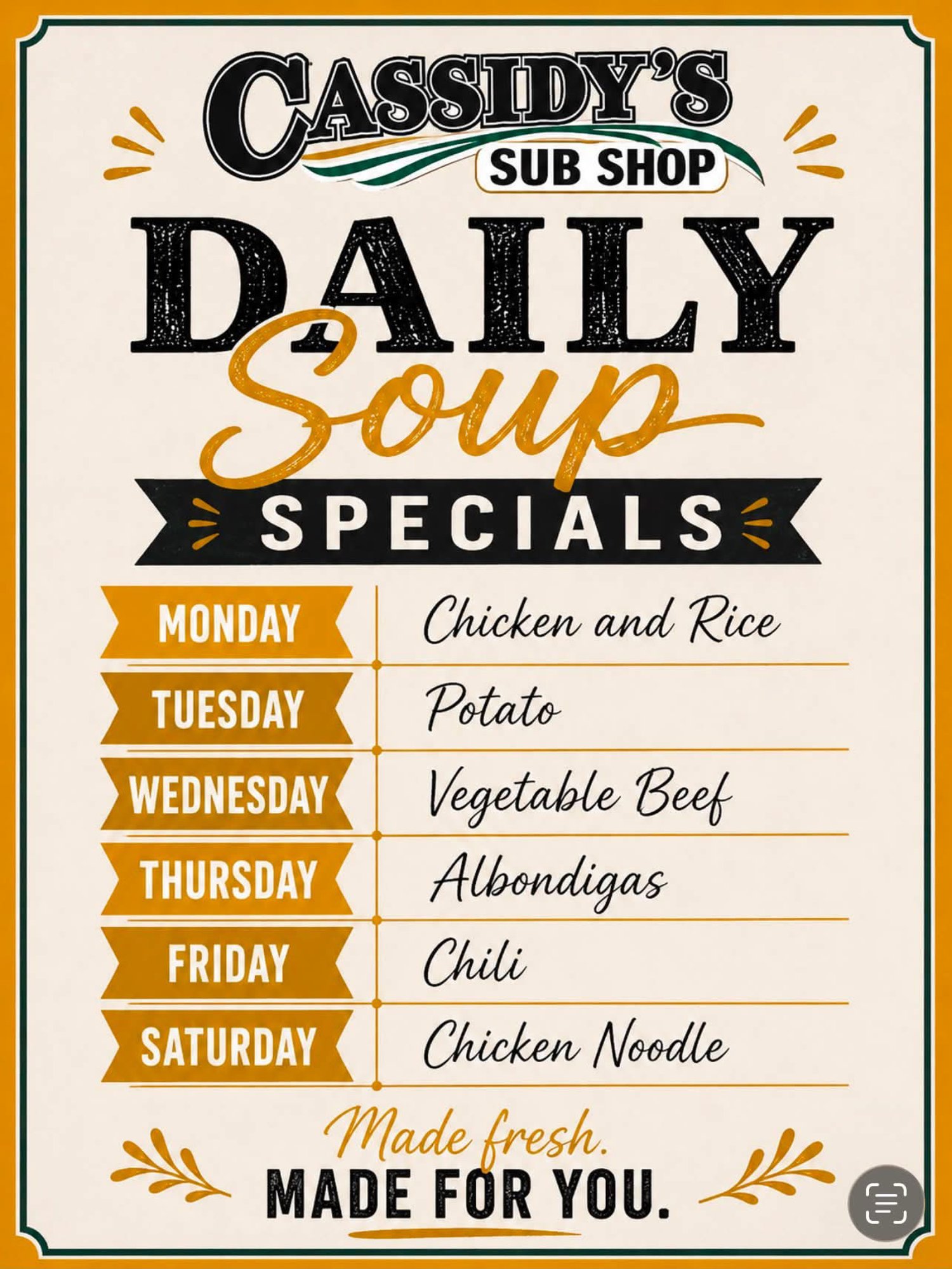 Soup of the Day