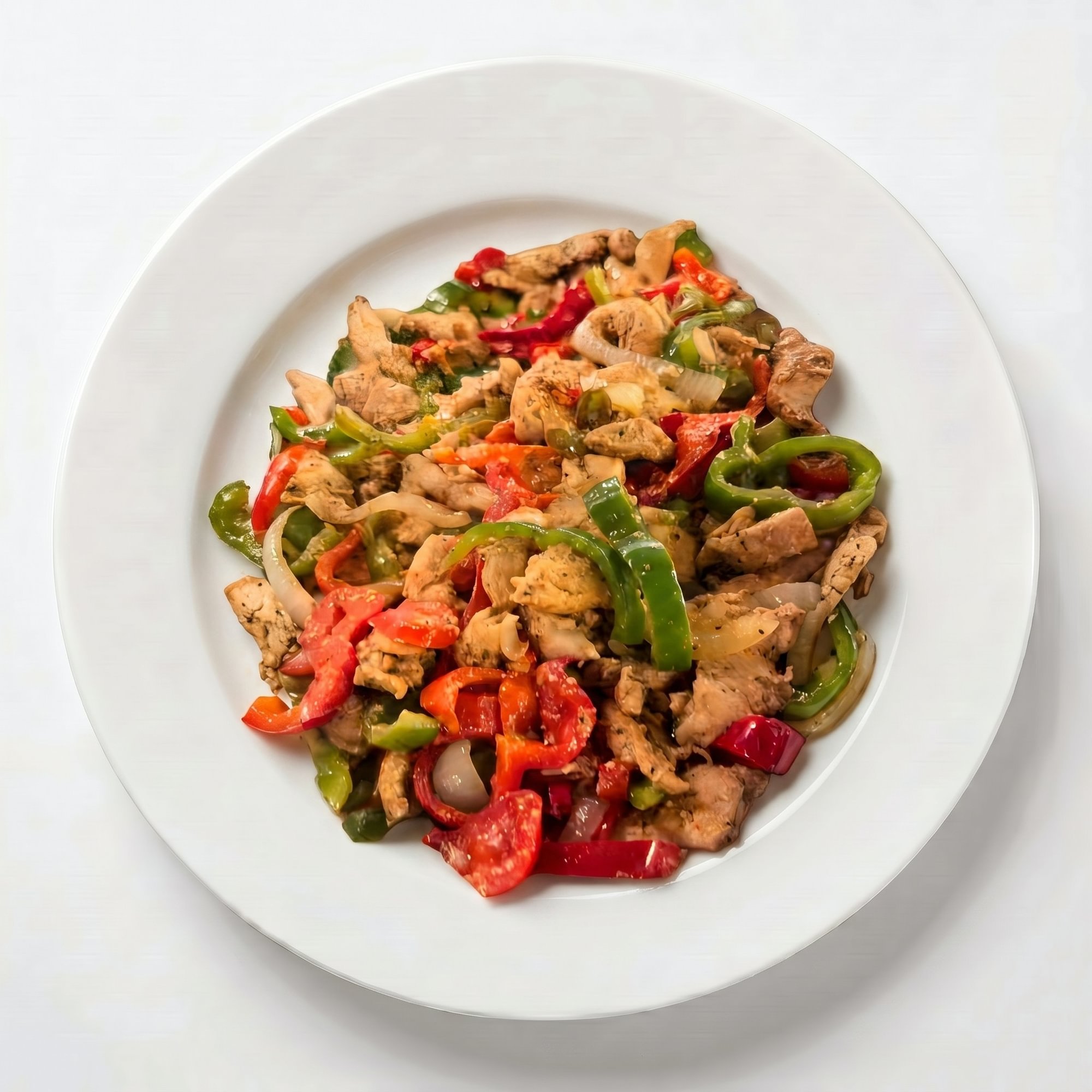Fajitas de Bistec, Pollo, Puerco o Camarón (Fajitas Steak, Chicken, Pork, or Prawns)