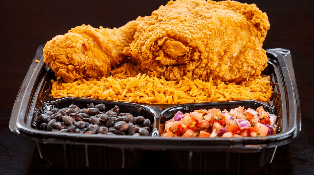Chicken with Rice, Bean & Salsa