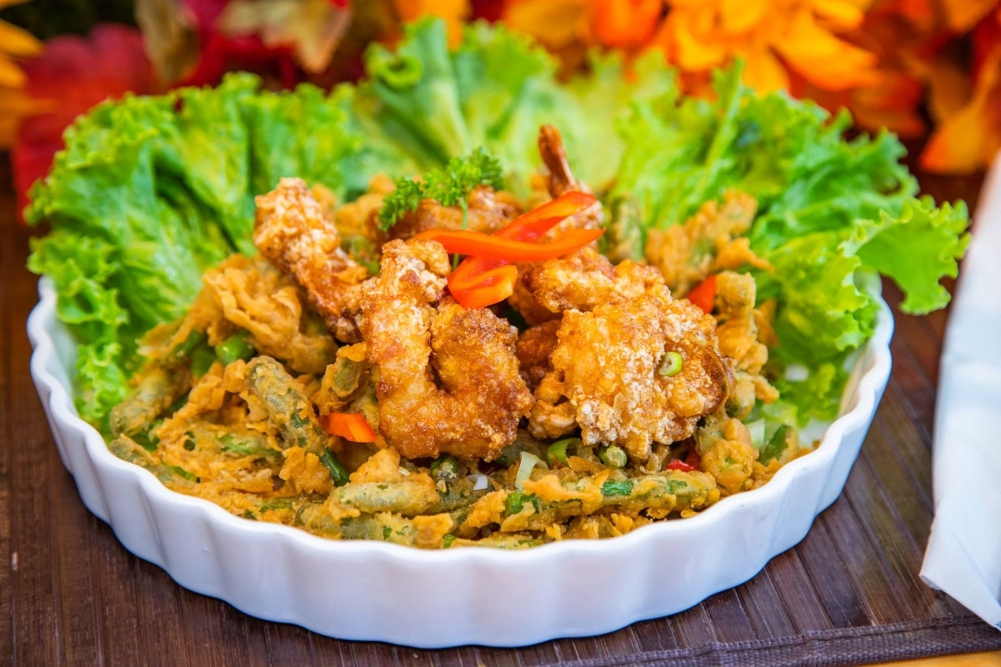 Crispy Shrimp Prik Glua