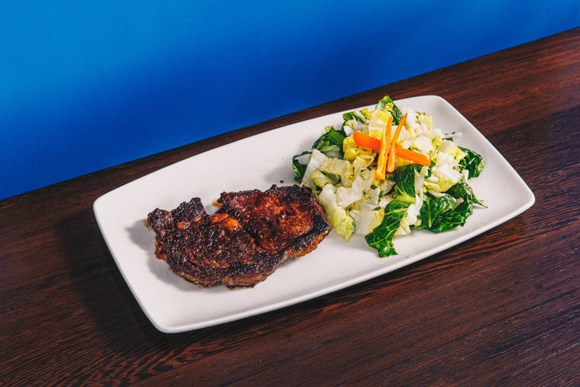Rib Eye Steak with Ensalada De La Tía