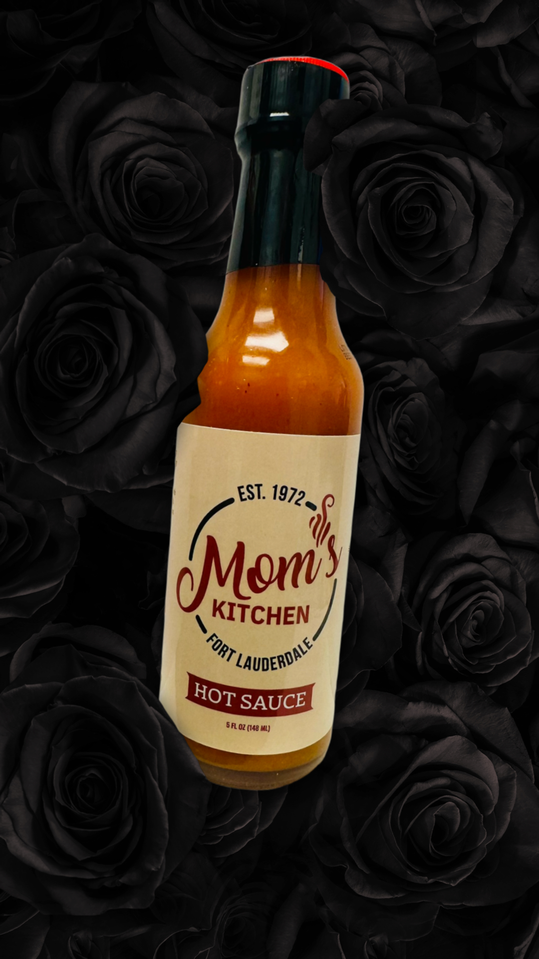 Mom's Hot Sauce Bottle
