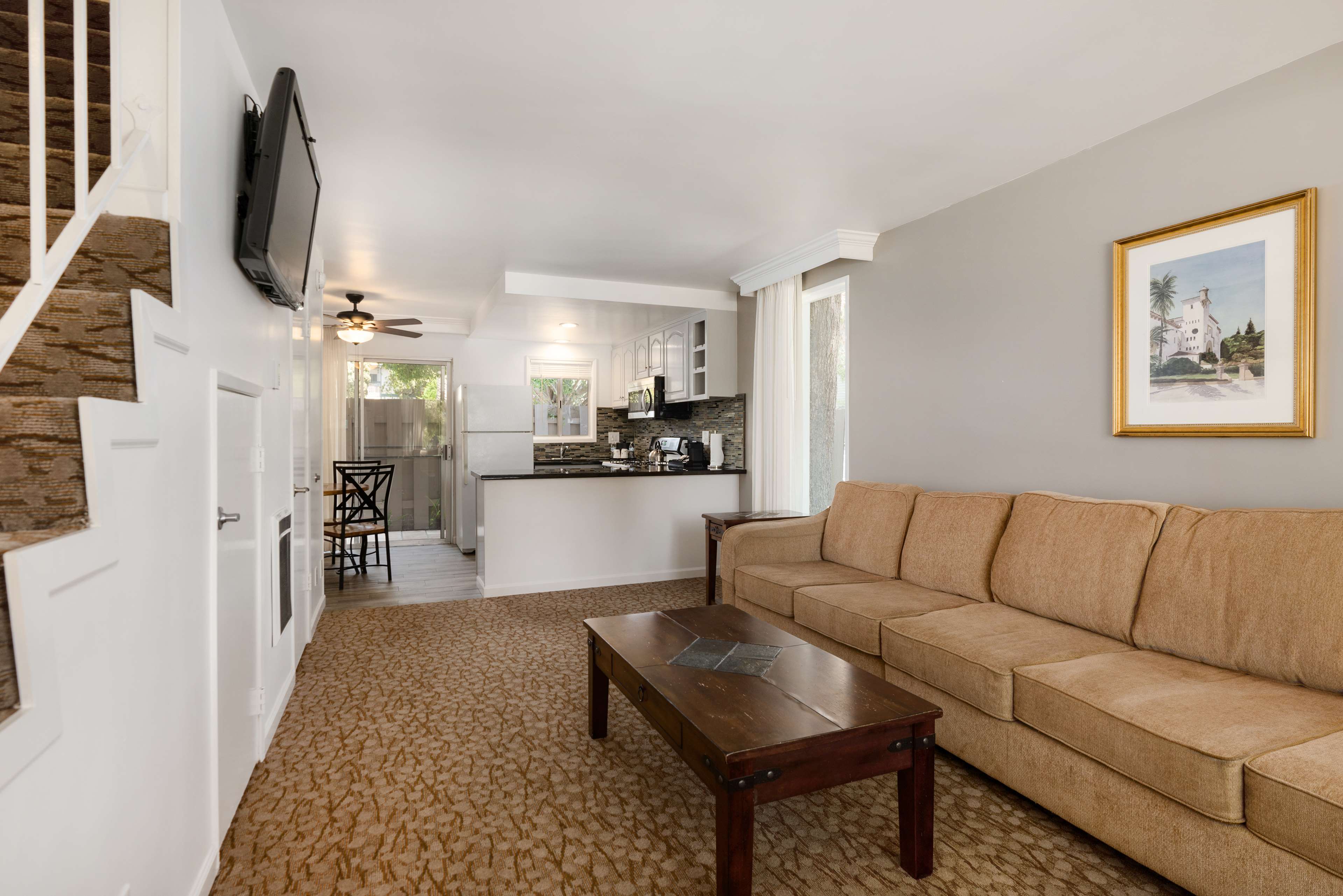 Townhouse Living Room Kitchen