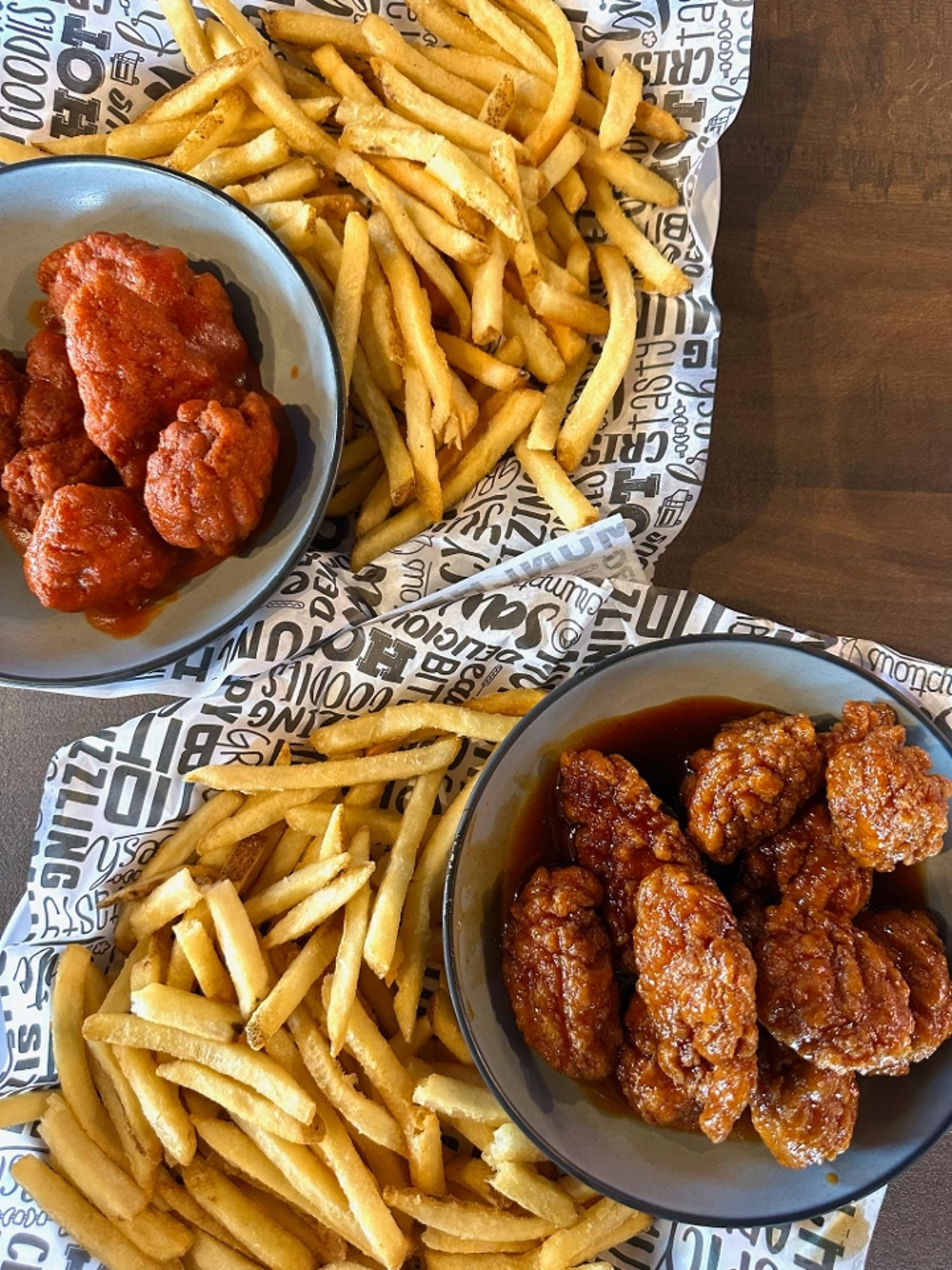 Wings & Fries 6 pcs
