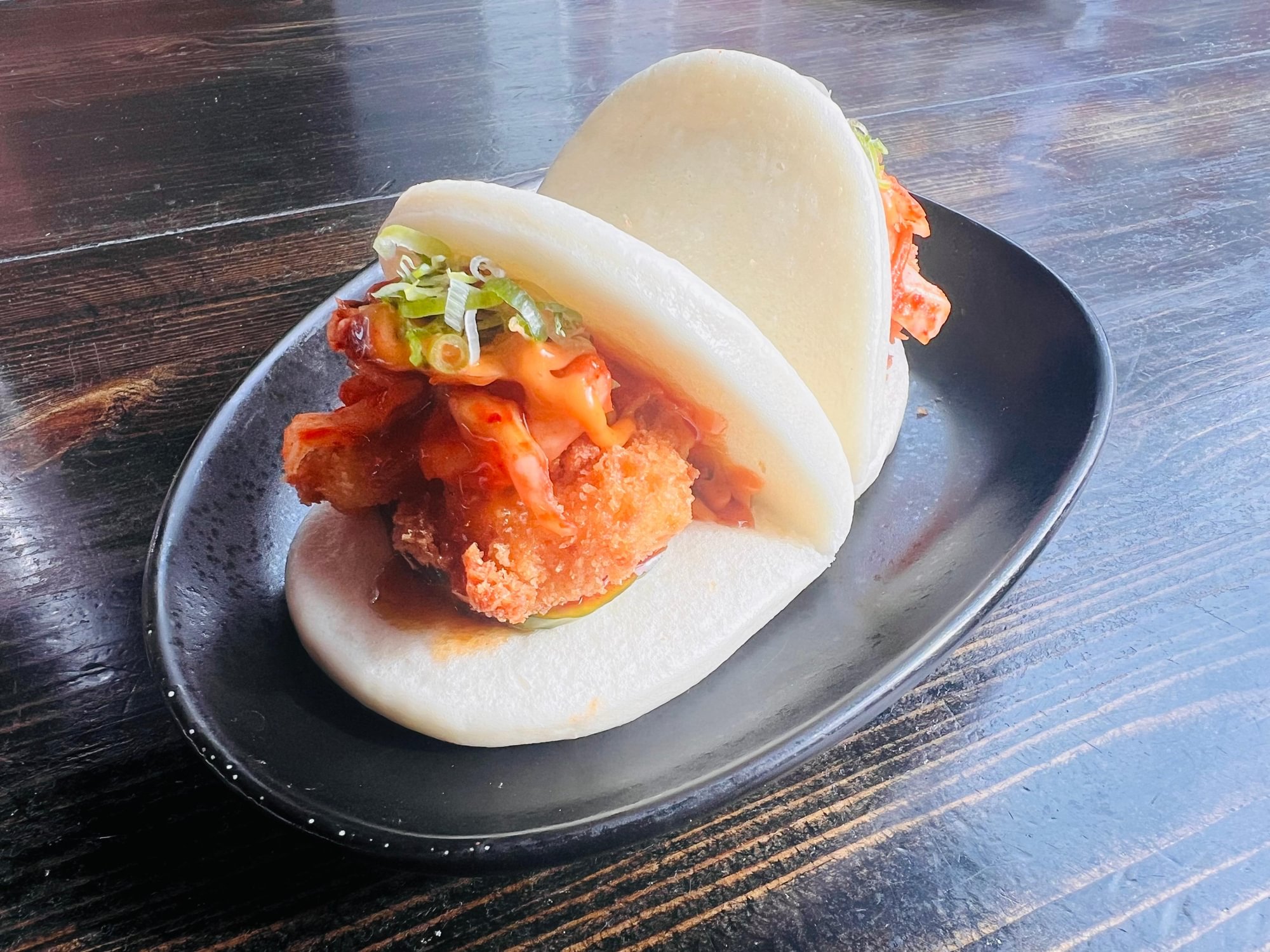 Panko Shrimp w/ Kimchi Bao Bun
