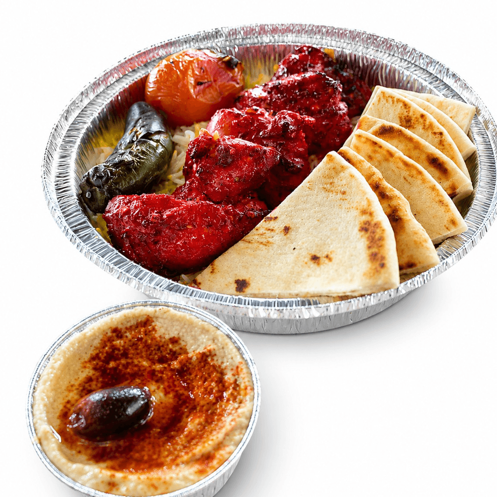 TANDOORI CHICKEN KABOB PLATE + SIDE 