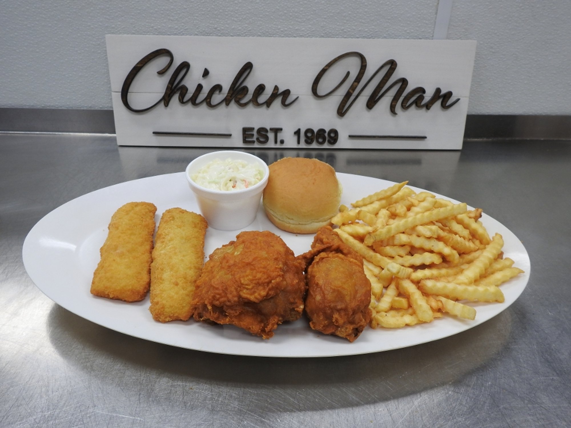 Chicken & Breaded Cod Dinner