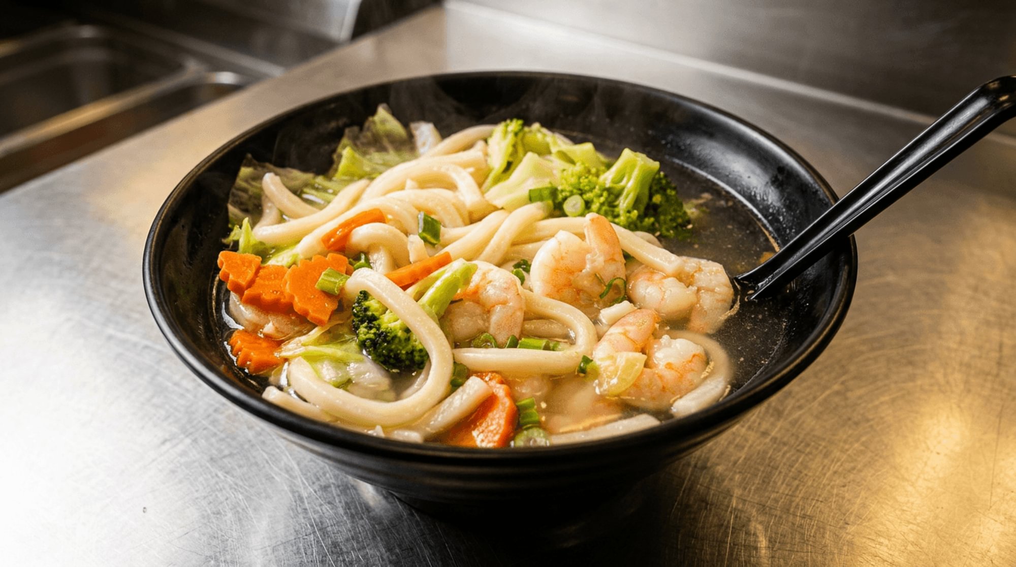 Shrimp Udon Soup