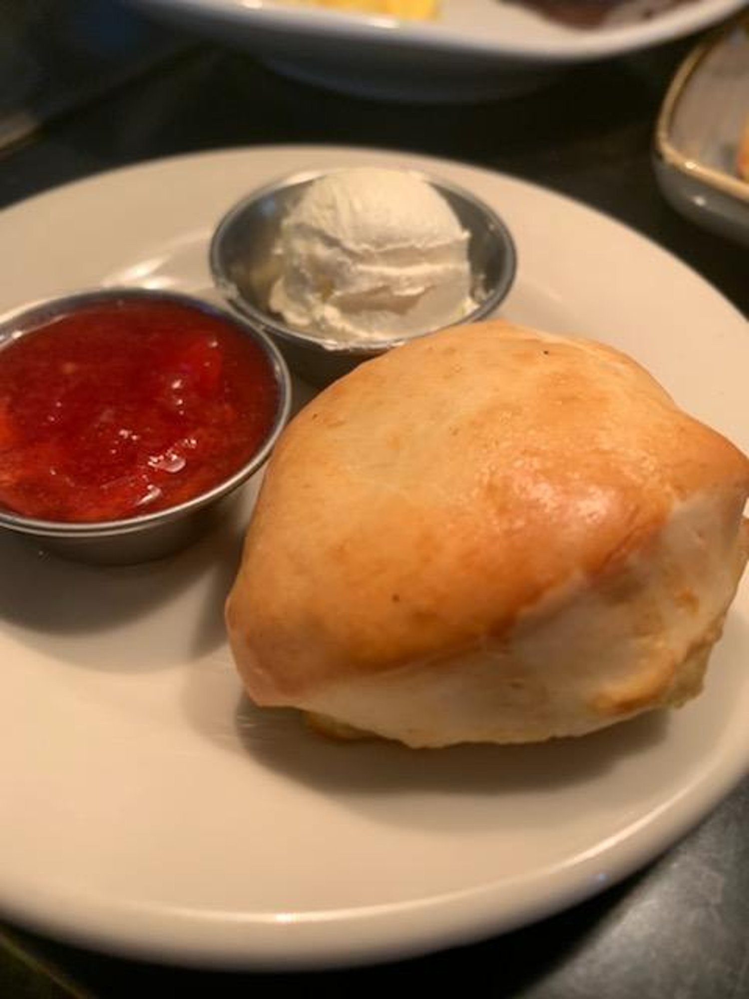 Biscuit with Butter and Jam